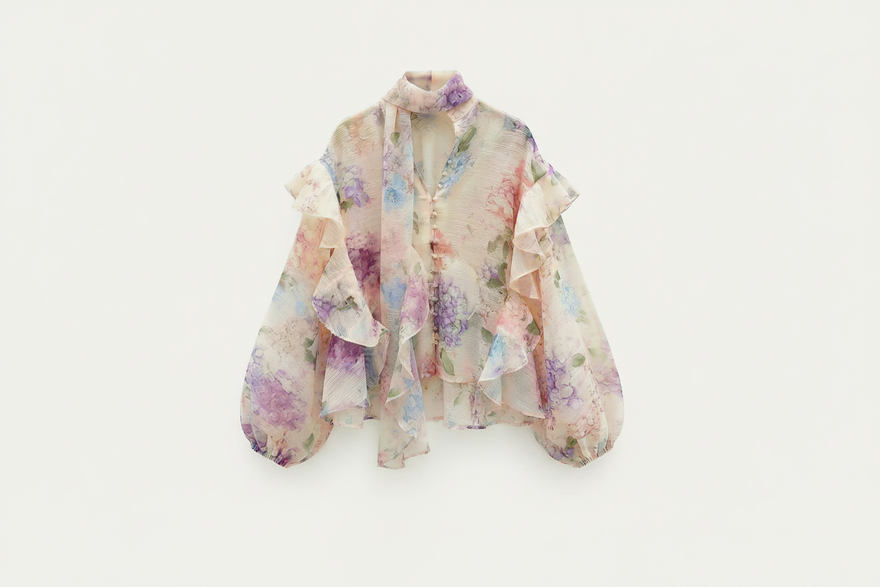 Blush bluse