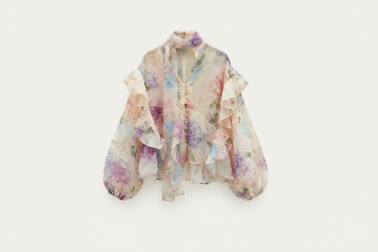 Blush bluse