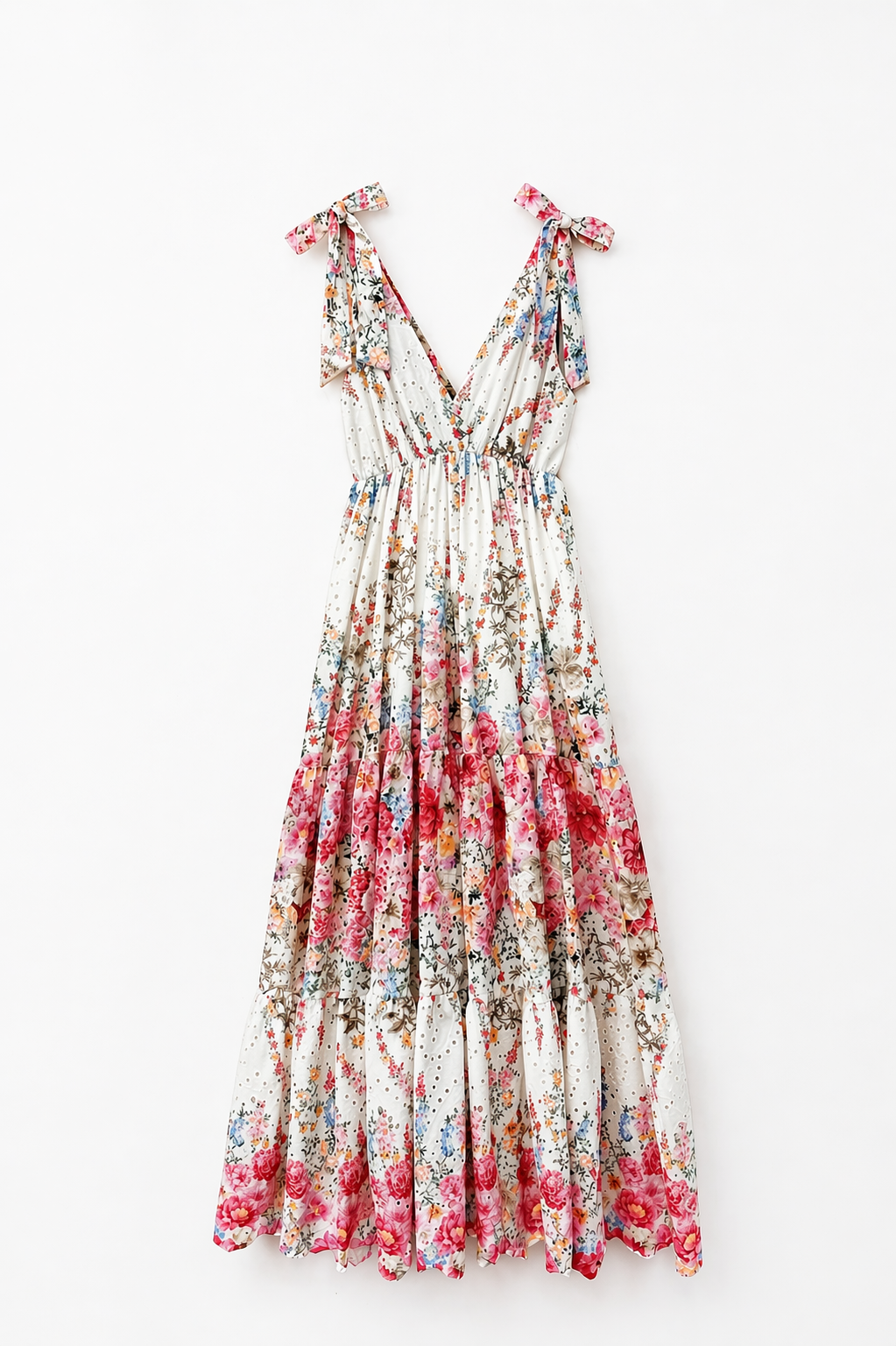 STRAP EMBROIDERY DRESS PINK – Maëlle, bilde 3