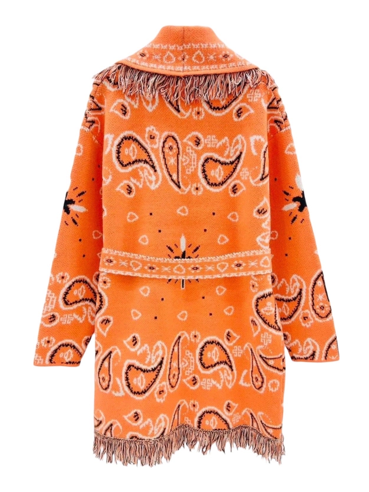 Frynsejakke Paisley mønster