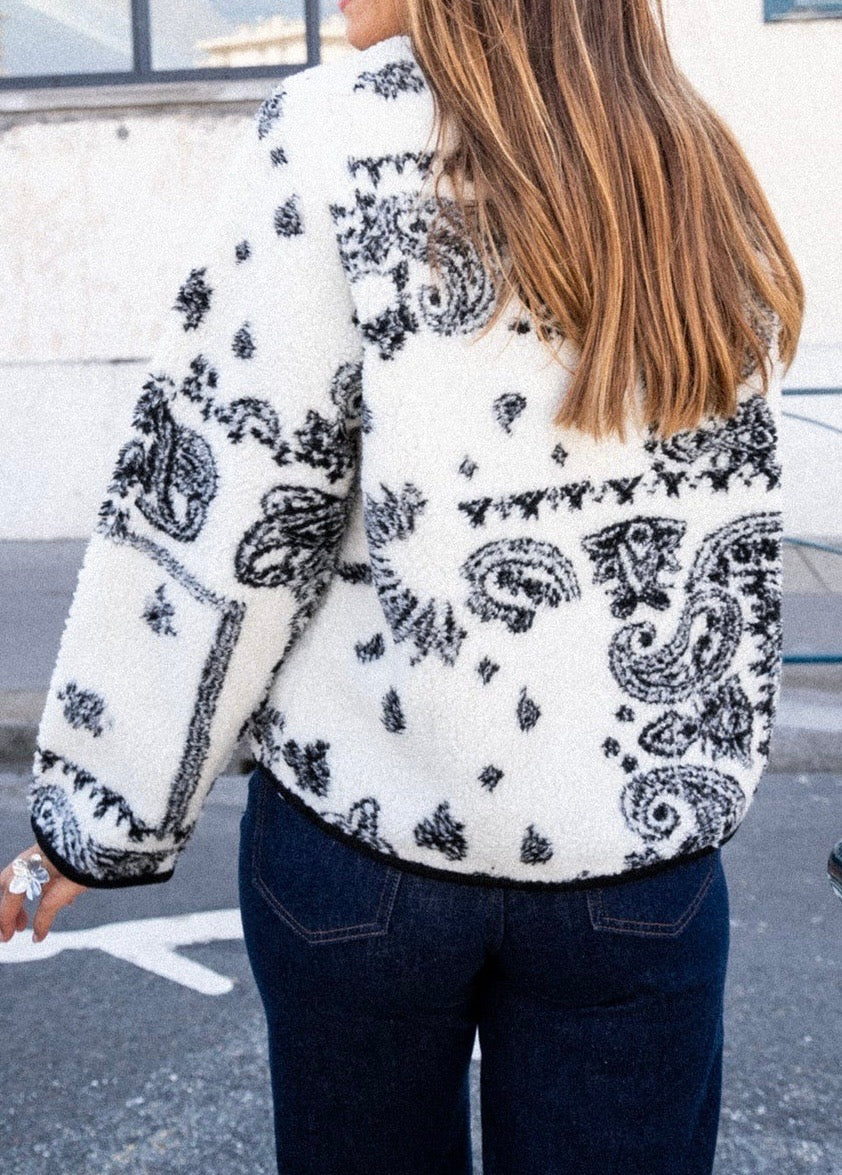 Paisley teddy jacket
