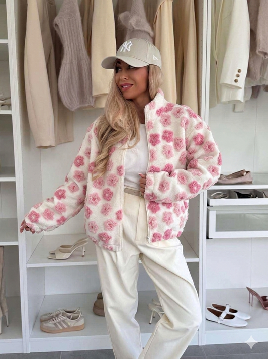 Daisy fleece jakke rosa