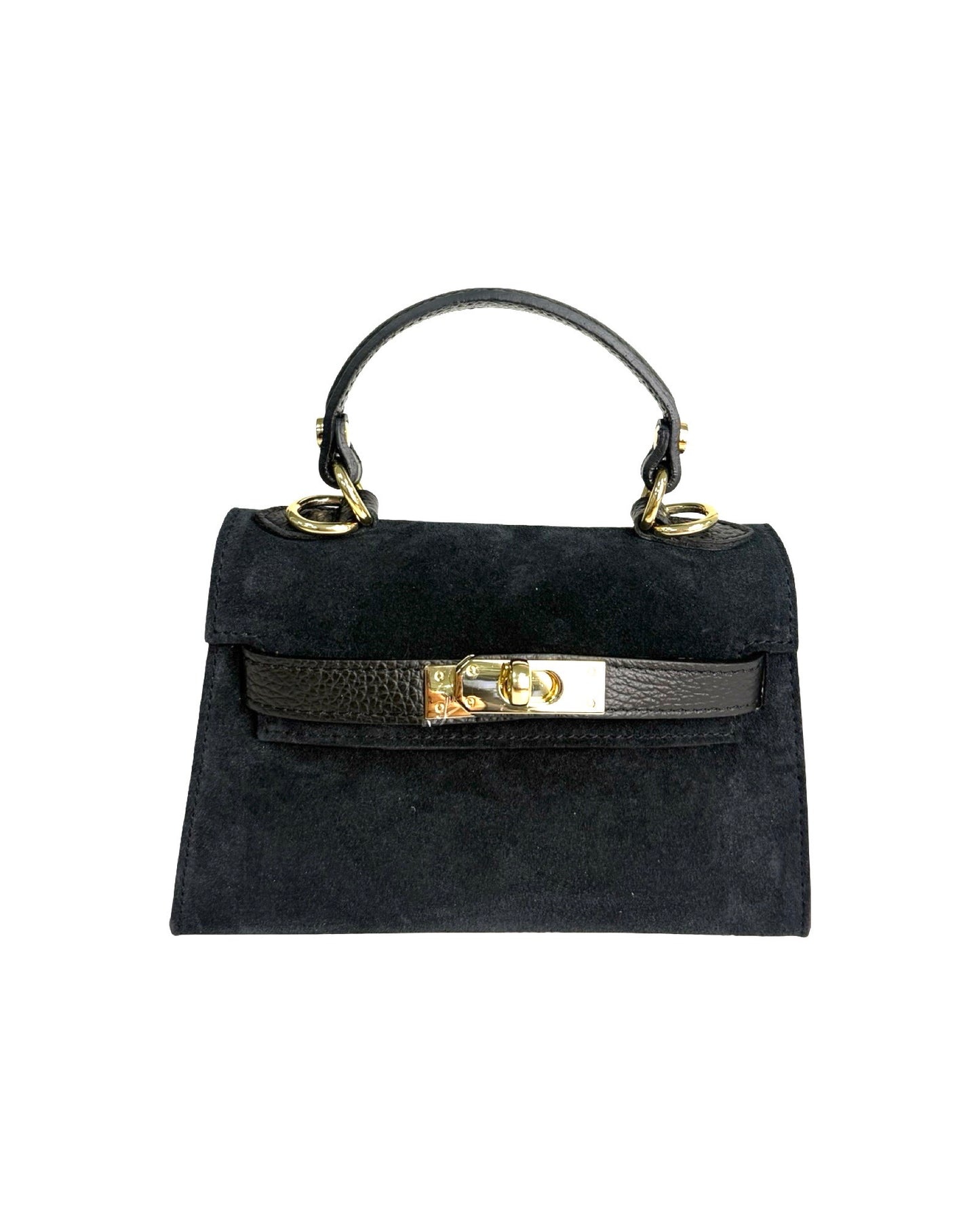 Nelly veske semsket skinn Black