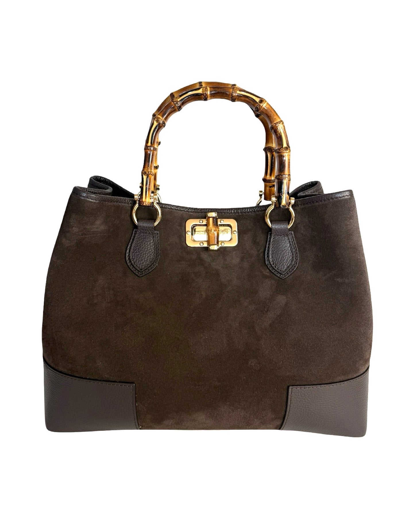 Celine semsket skinnveske choco