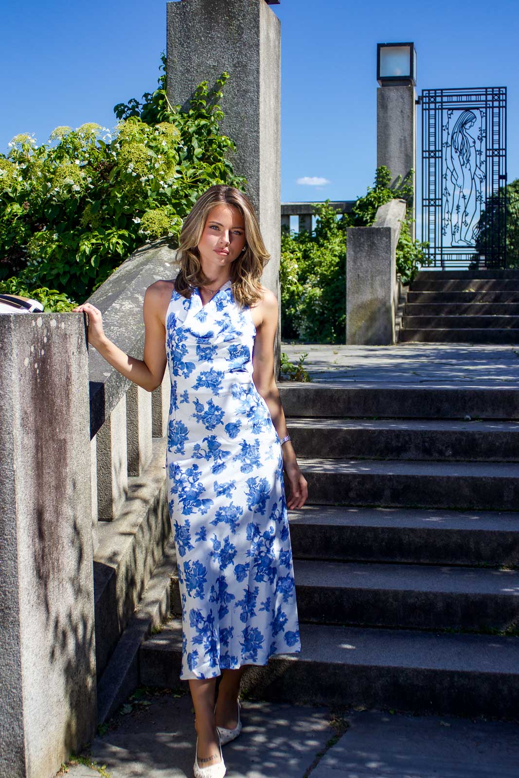 Belle satin dress