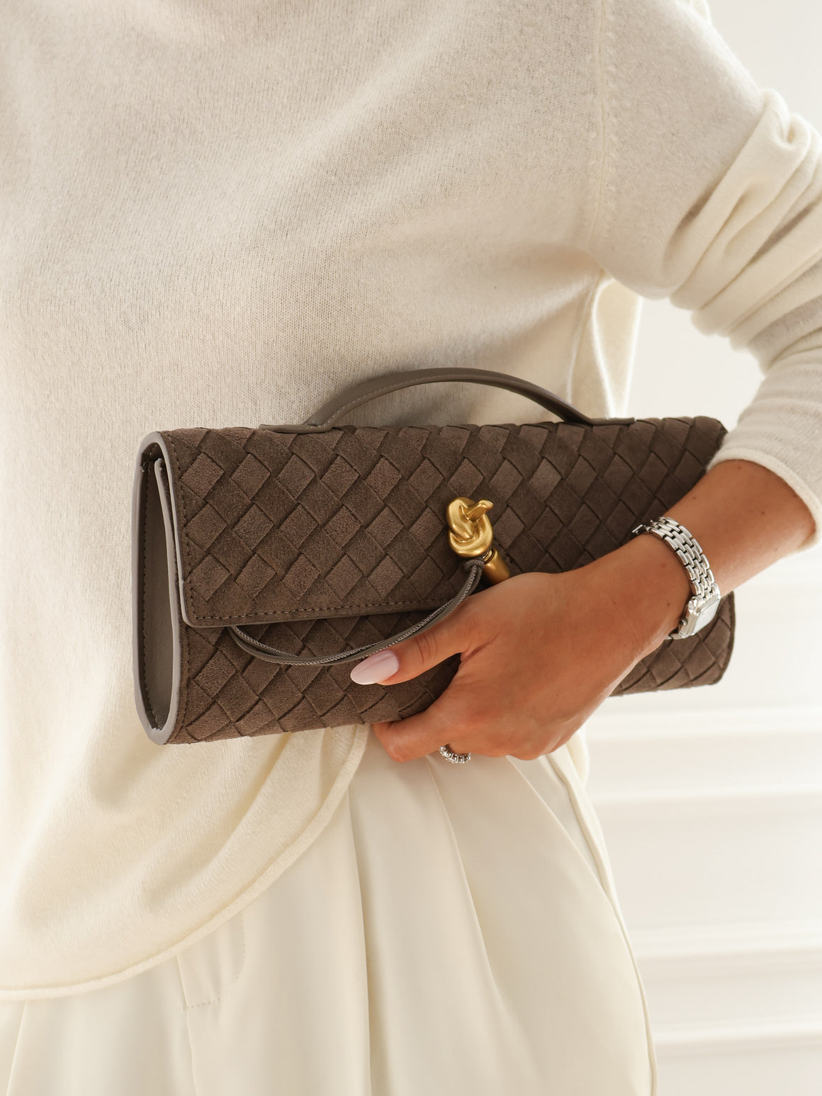 Louise clutch taupe