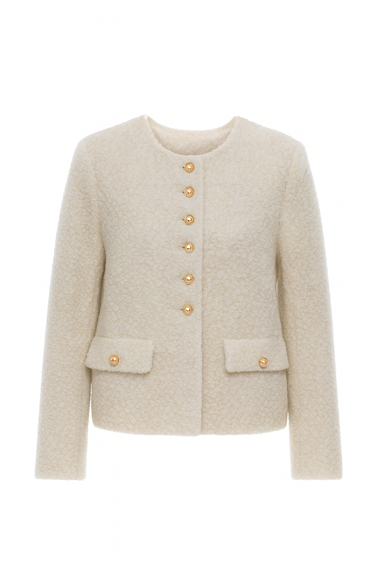 Emily teddy jacket creme