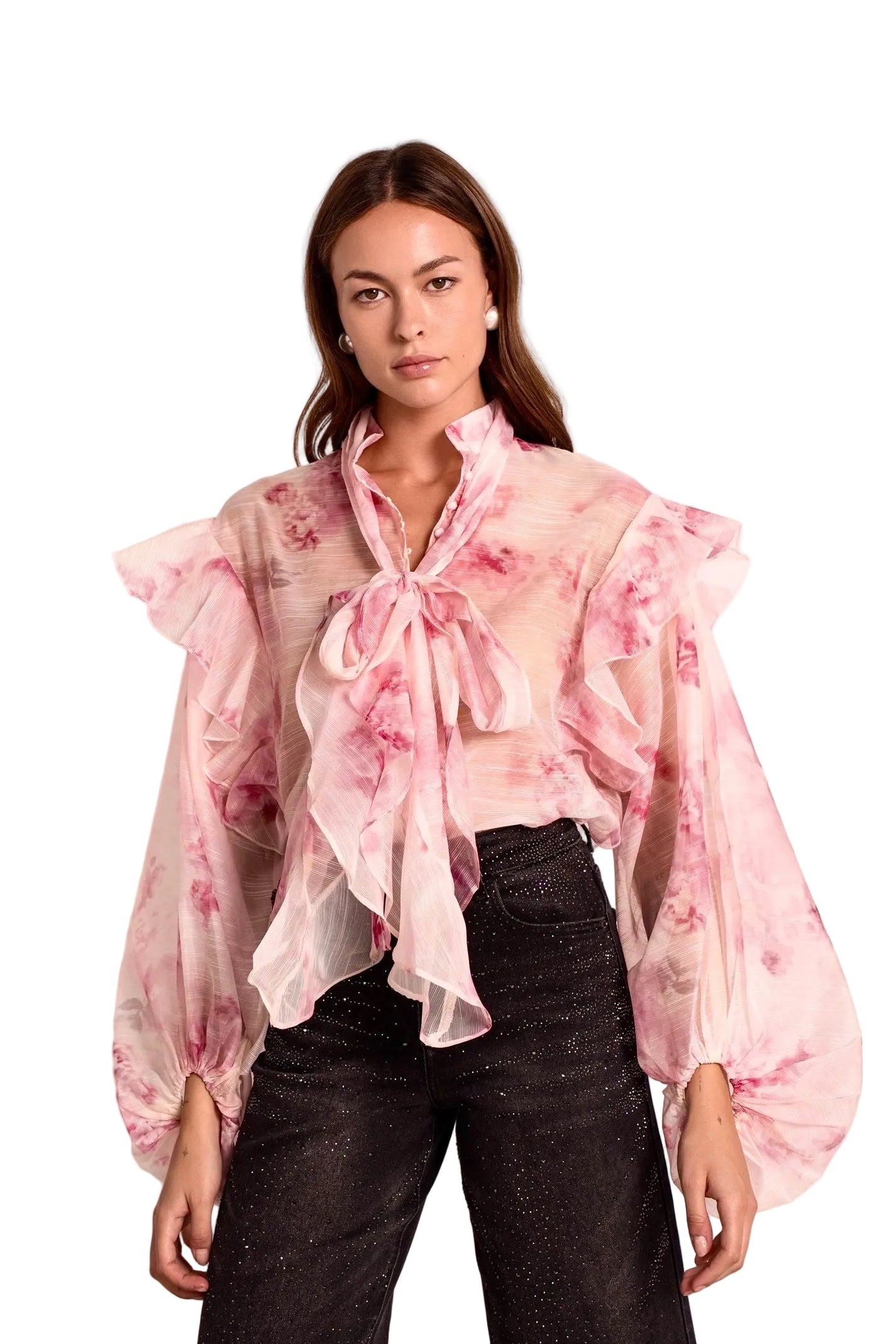 Blossom bluse rosa