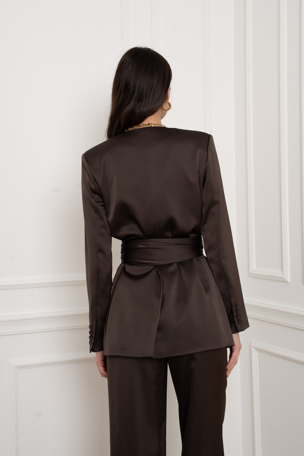 Adina Satin blazer