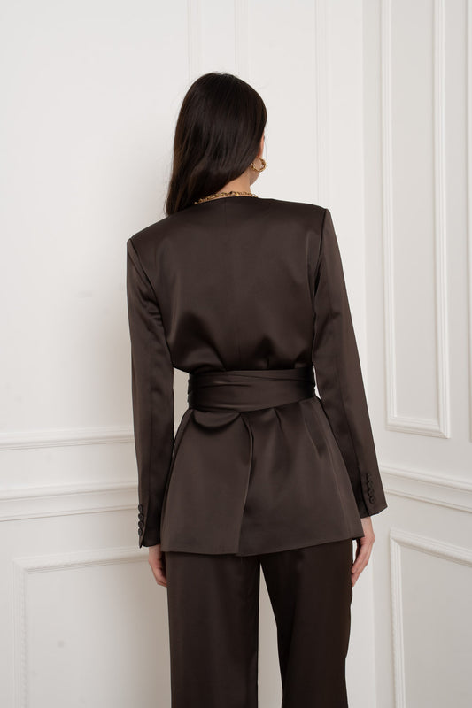 Adina Satin blazer
