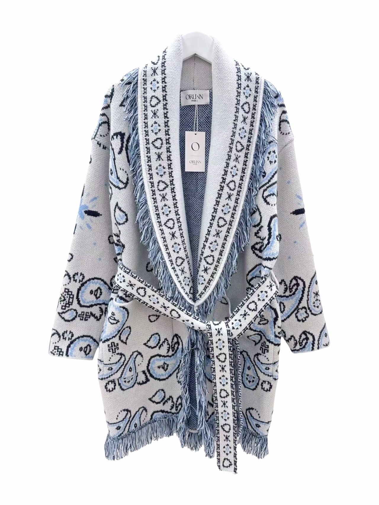 PREORDER Frynsejakke Paisley mønster