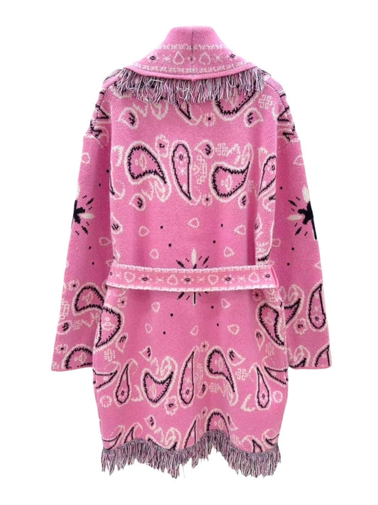 Frynsejakke Paisley mønster