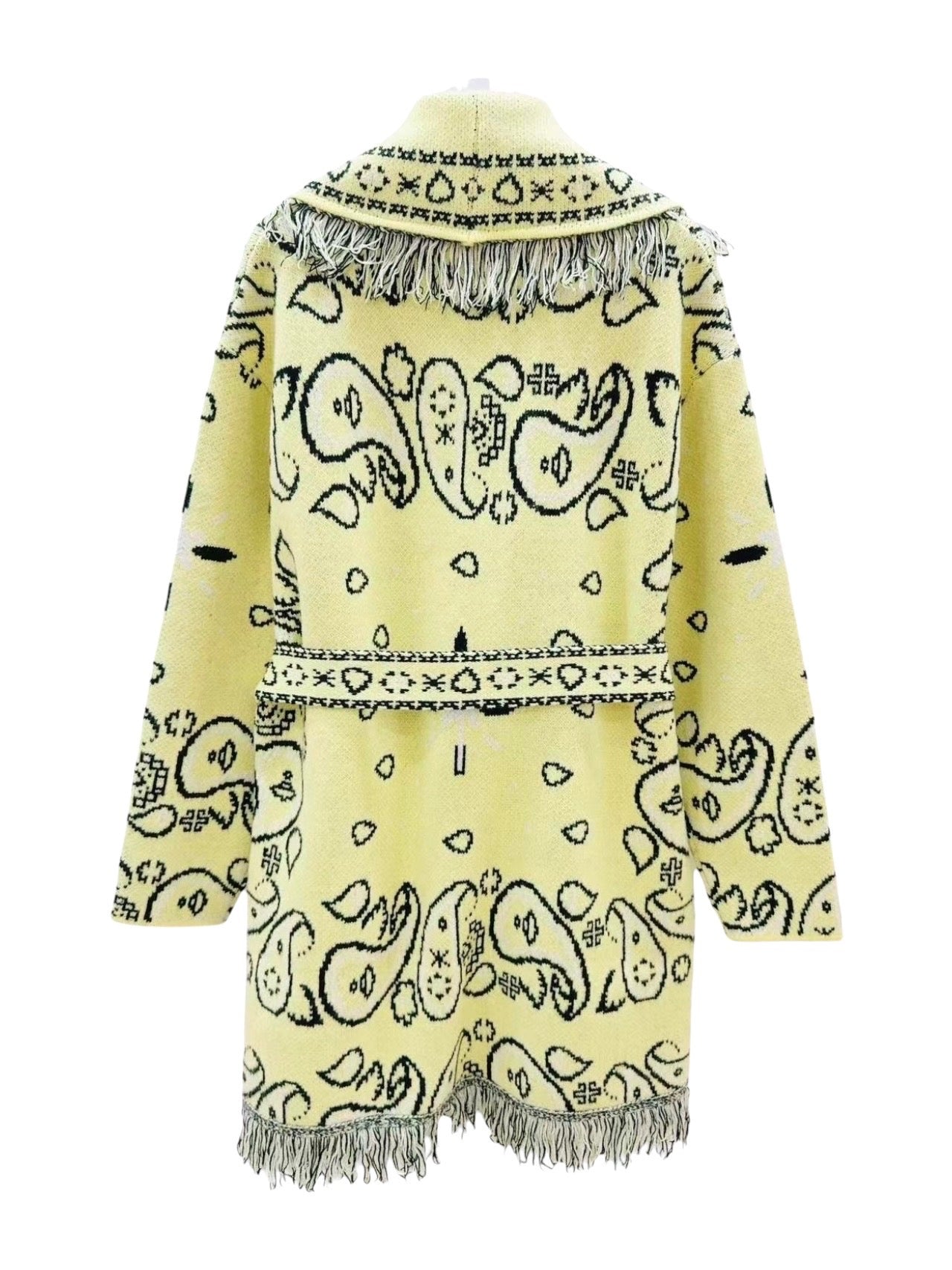 Frynsejakke Paisley mønster