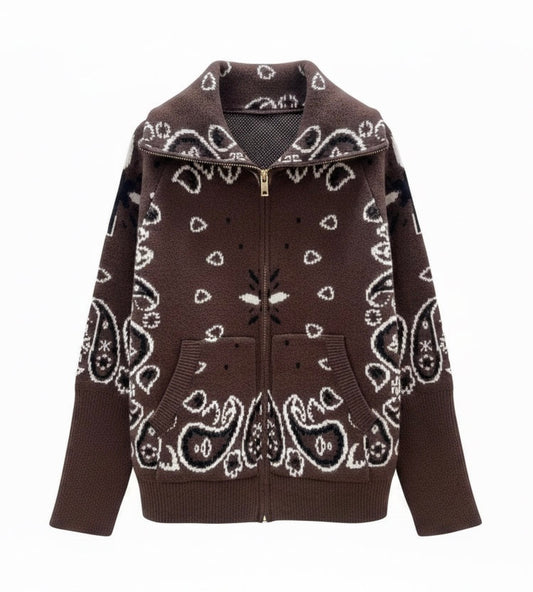 PREORDER Paisley Zip Jacket