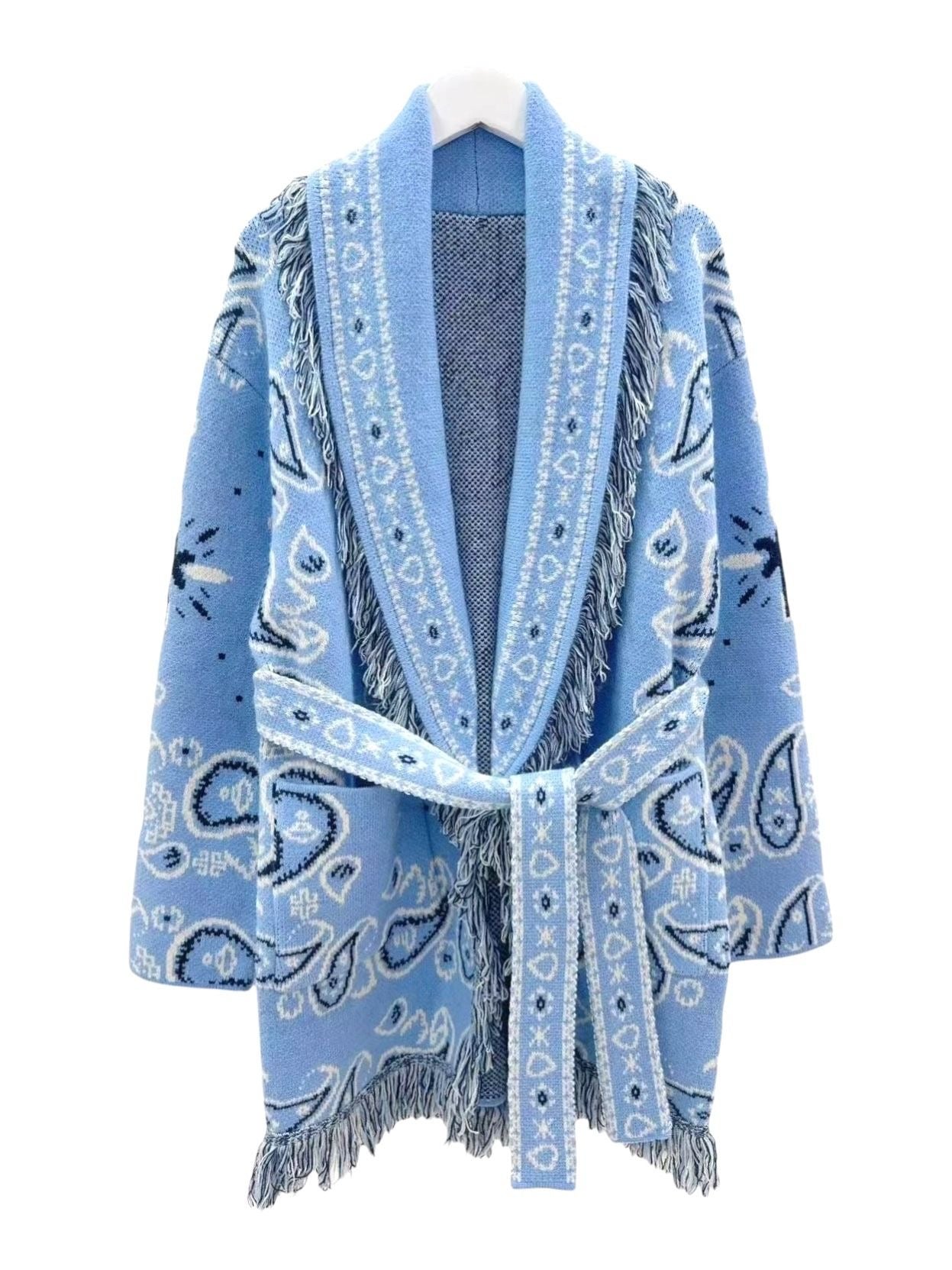 Cardigan i Paisley mønster