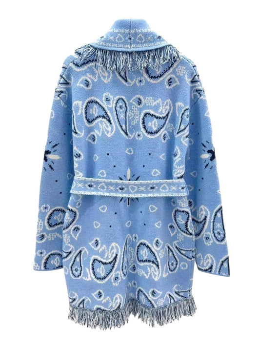 Cardigan i Paisley mønster
