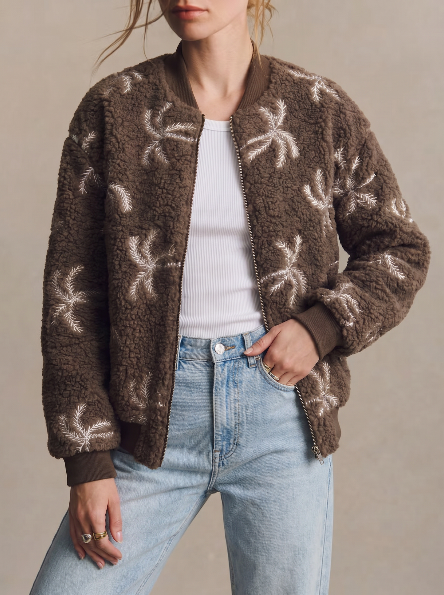 Palm teddy jacket