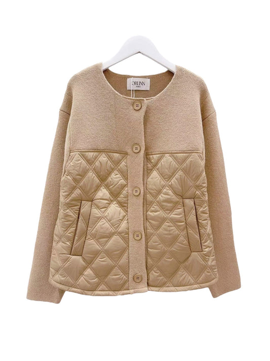 Vaffeljakke beige