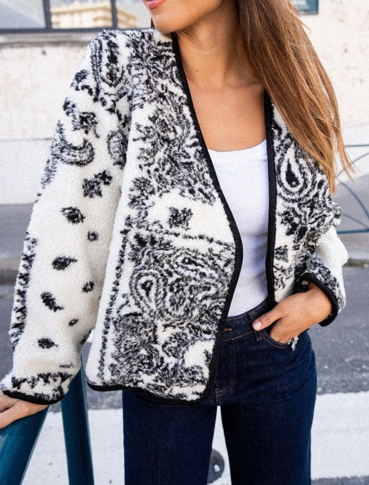 Paisley teddy jacket