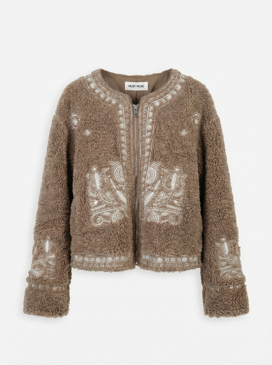 Paisley teddy jacket – Maëlle
