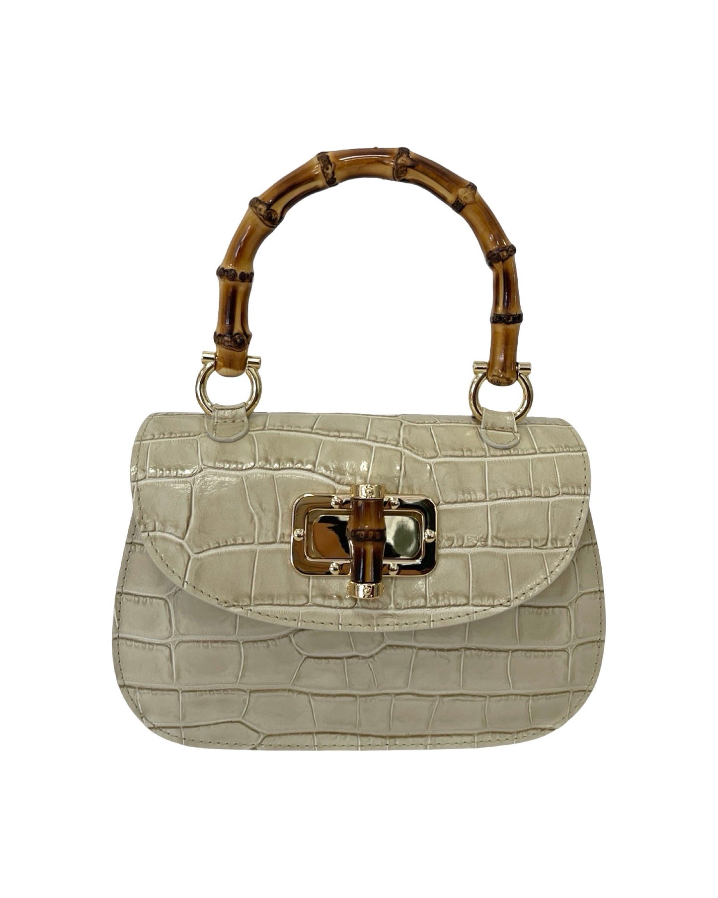 Chloe croco skinnveske Beige