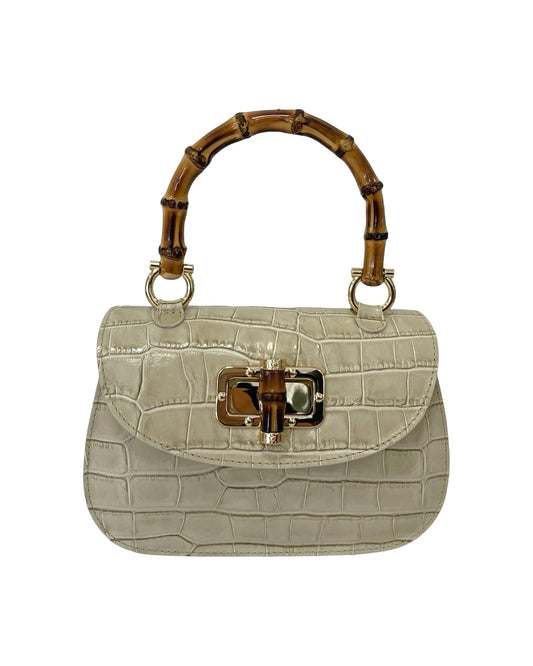 Chloe croco skinnveske Beige