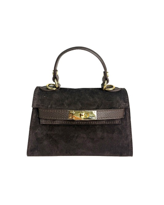 Nelly veske semsket skinn Chocolate