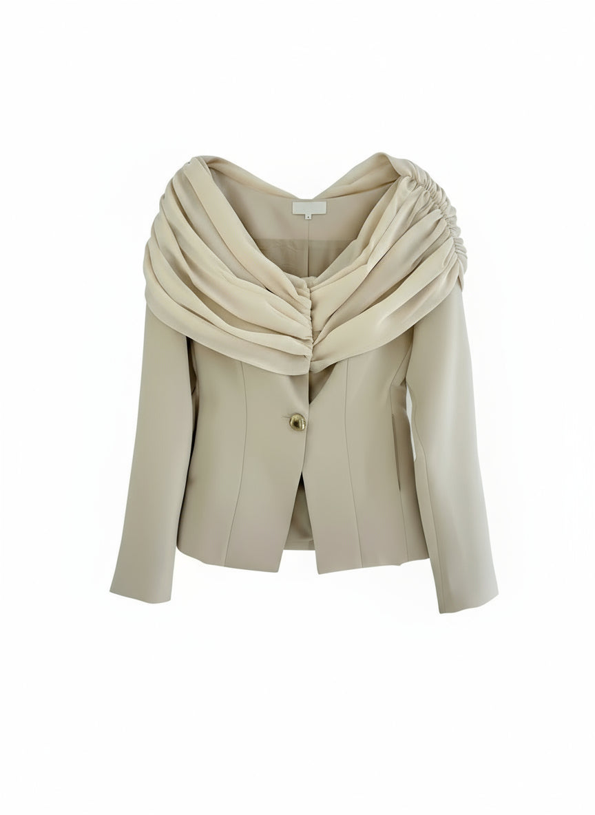 Ivory blazer Beige
